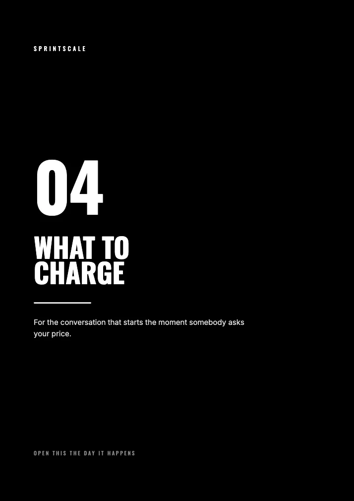 04 What To Charge — cover